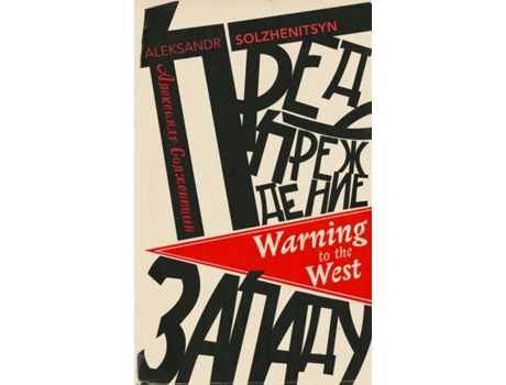 Livro warning to the west de aleksandr solzhenitsyn (inglês)