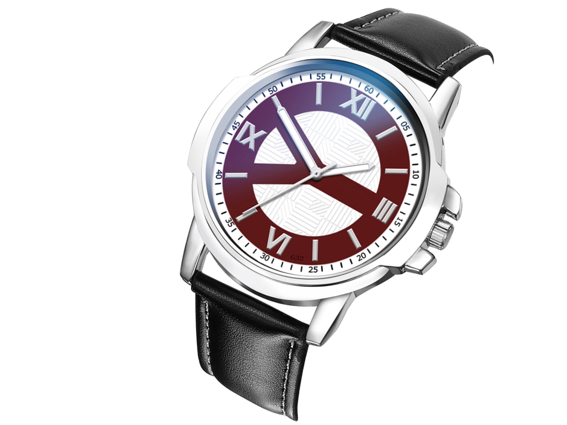 Relógio de quartzo clássico e elegante, estilo executivo, presente decorativo masculino.
