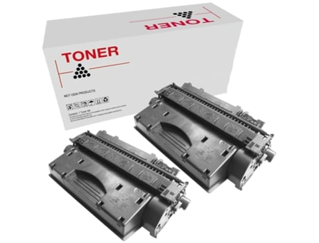 Pack 2 Toners Compatíveis HP  CE505X/CF280X 05X/80X Preto Alta Qualidade