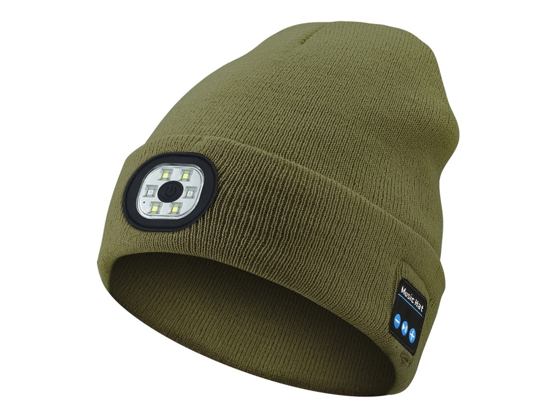 Elysve Lanterna Usb, Com Bluetooth, Gorro De Malha, Luz, Verde
