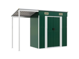 Abrigo VIDAXL Verde Aço (277x110,5x181 cm)