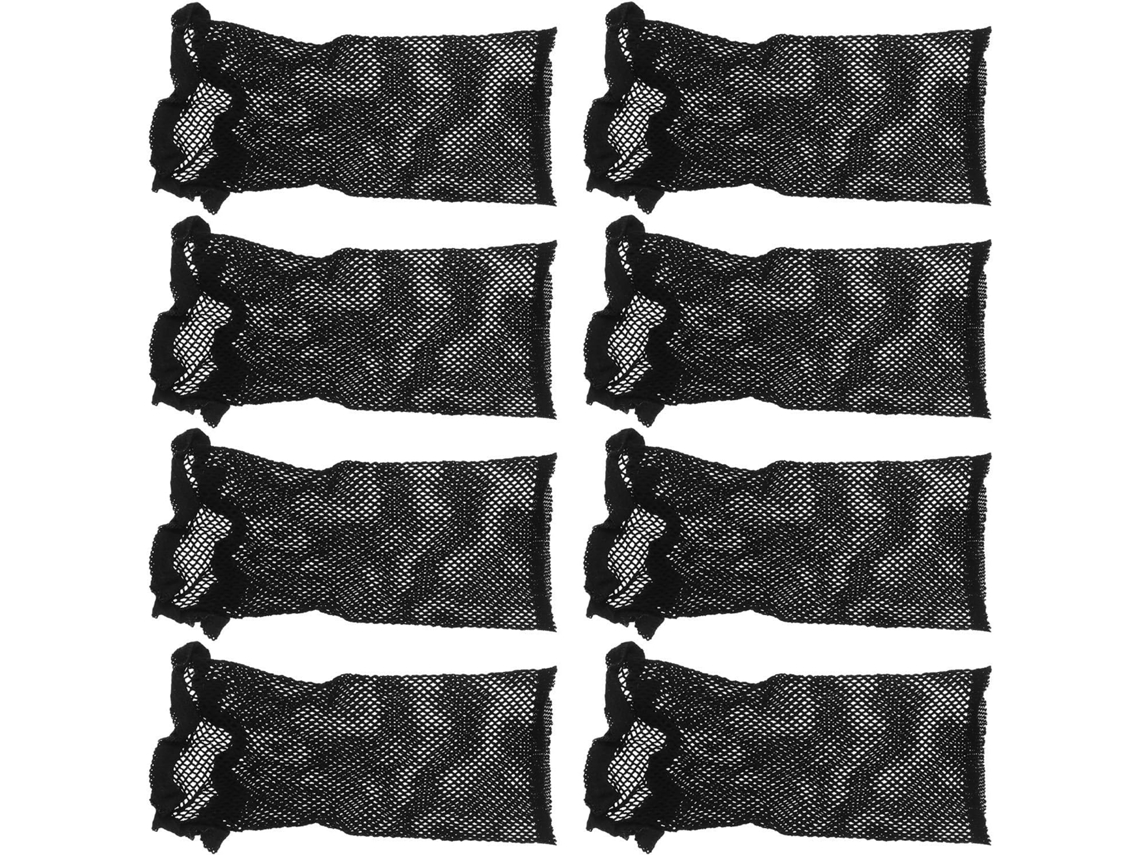 Redes de cabelo elásticas e confortáveis em nylon para cabelos compridos, conjunto.