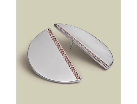 Brincos de prisma de luxo da Earcandy Jewelry em prata e metal sem níquel.