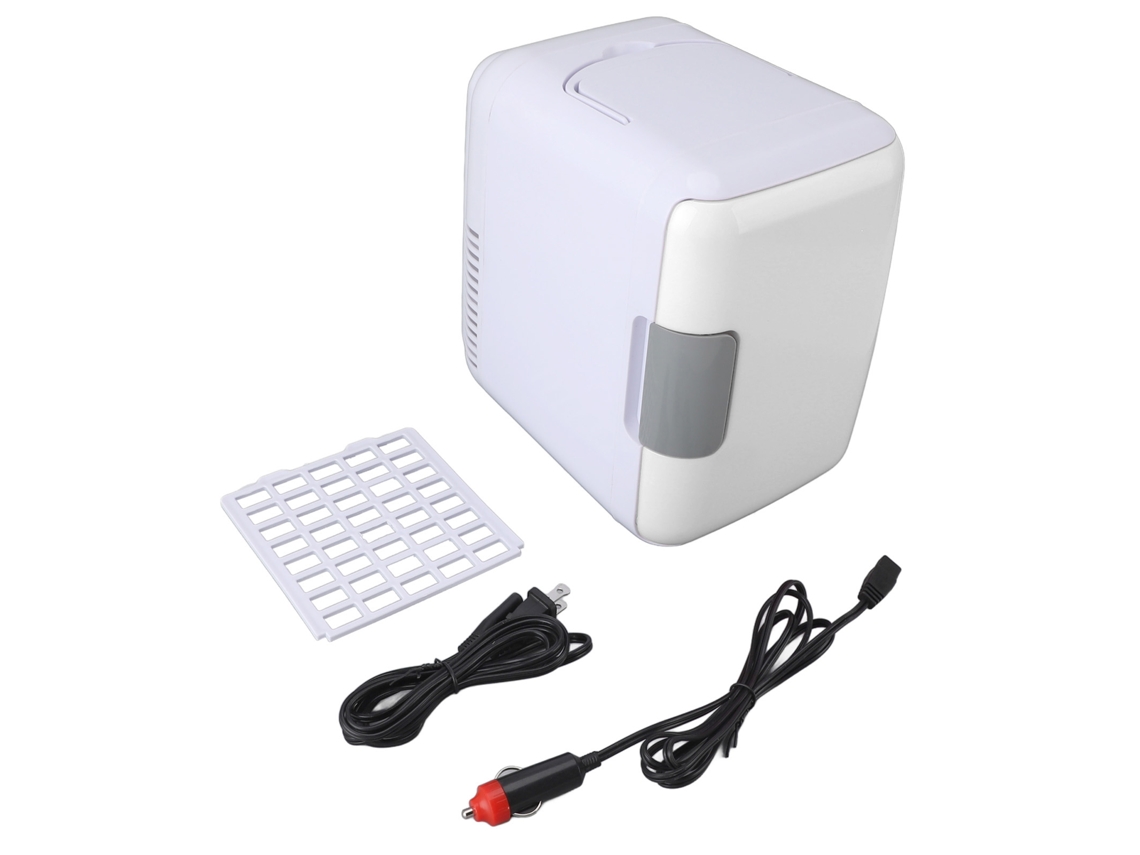 Refrigerador Portátil Laxiscreed 4l, Duplo, Branco, Para Carro E Casa, Com Função De Resfriar E Aquecer