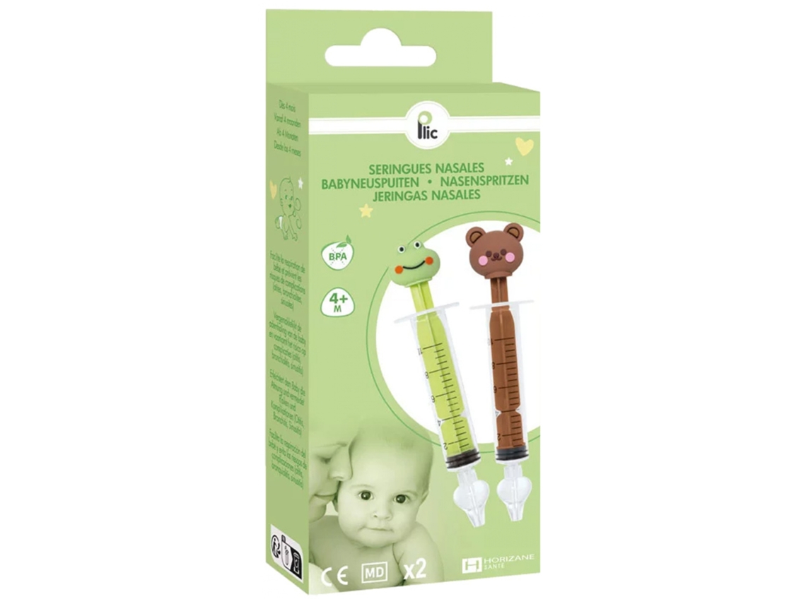 PLIC Care Seringas Nasais 4 Meses e 2 Seringas Modelo: Sapo e Urso