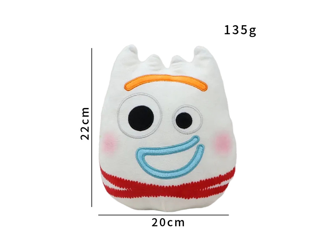 Boneco De Pelúcia Bibo Branco, Brinquedo Macio Infantil E Presente