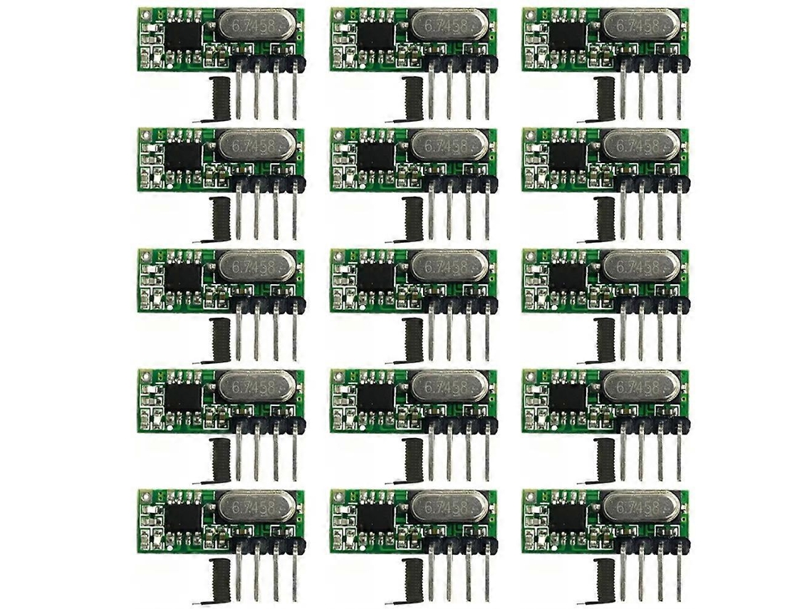 Comando À Distância Para 15pcs 433mhz Rf Receiver Superheterodyne Uhf Ask 433mhz Module Kit Small Size Low Po