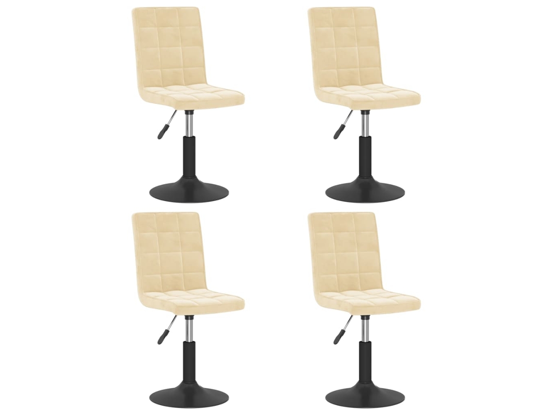 Dining Chair, Dining Chairs Vidaxl Creme Veludo (n/a)