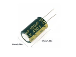 Laxiscreed Conjunto De Capacitores Radiais Eletrolíticos 450v 100μf Para Eletrónica