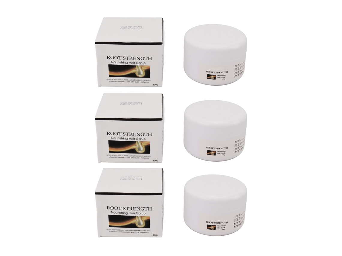3pcs 100g Exfoliante De Cabelo Para Cuidado Do Couro Cabeludo Com Efeito Fortalecedor E Volumizante Refrescante