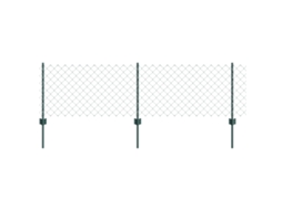 Conjunto 1 Painéis De Cercas Exteriores Vidaxl Verde Aço (10 X 0,6 M)