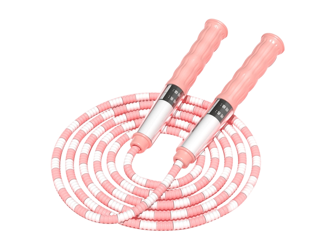 2026rebe-corda De Salto Ajustável Com Etiqueta De Nome, Grip Antideslizante, Tubo Suave Para Crianças, Fitness E Exercício, Rosa
