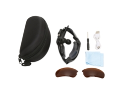 Óculos de Sol Bluetooth Mali com Estilo Leve Proteção Visual para Dirigir e Ciclismo Lentes Marrom Claro