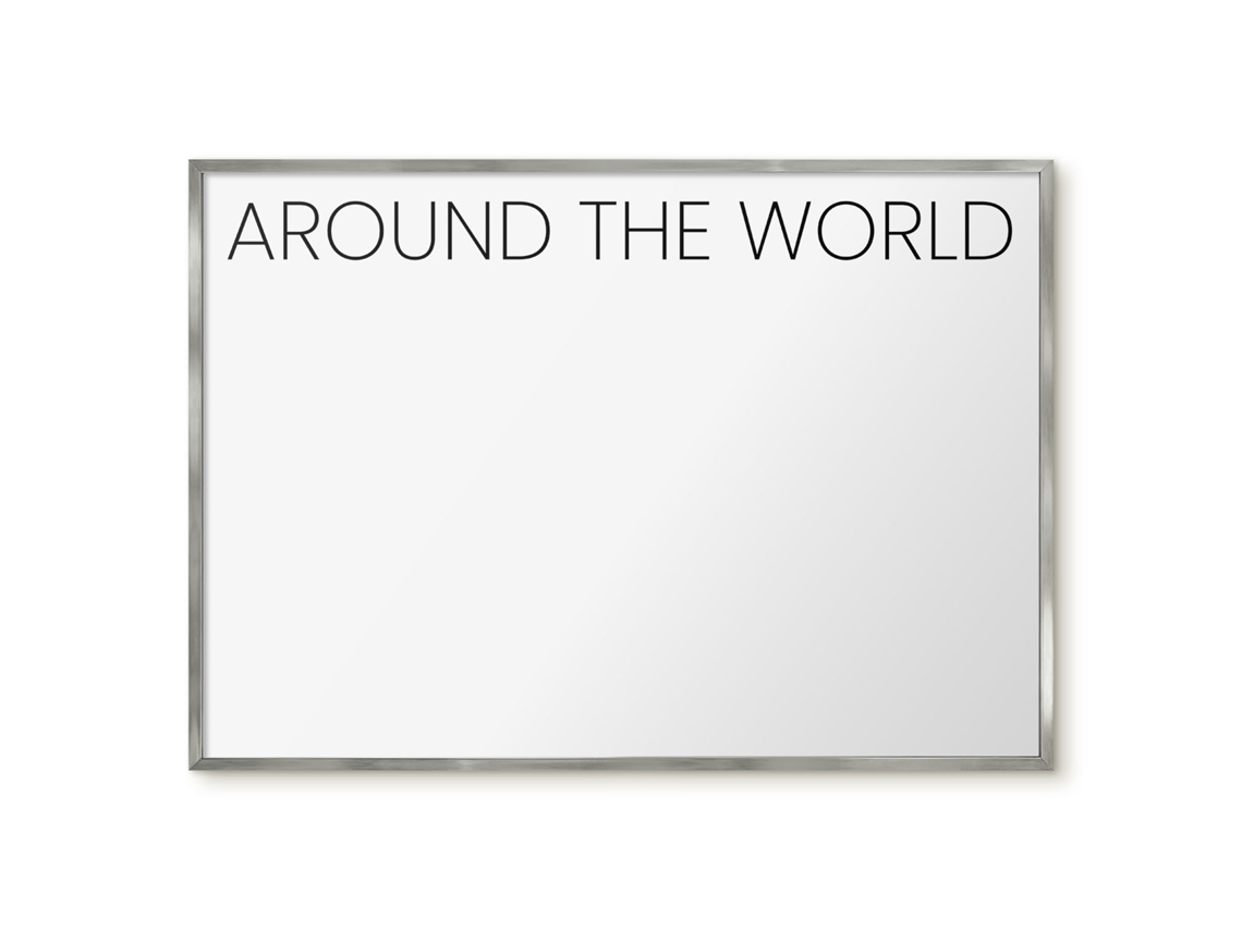 Magnetic Board For Wall Around The World For The Bedroom Espelharte (100x70 Cm)