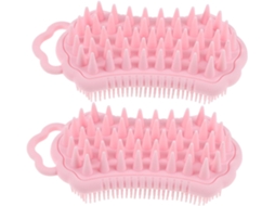 Conjunto De 2 Escovas Esfoliantes Para Banho Hanabass Corpo E Cabelo, Ideal Para Limpeza No Chuveiro