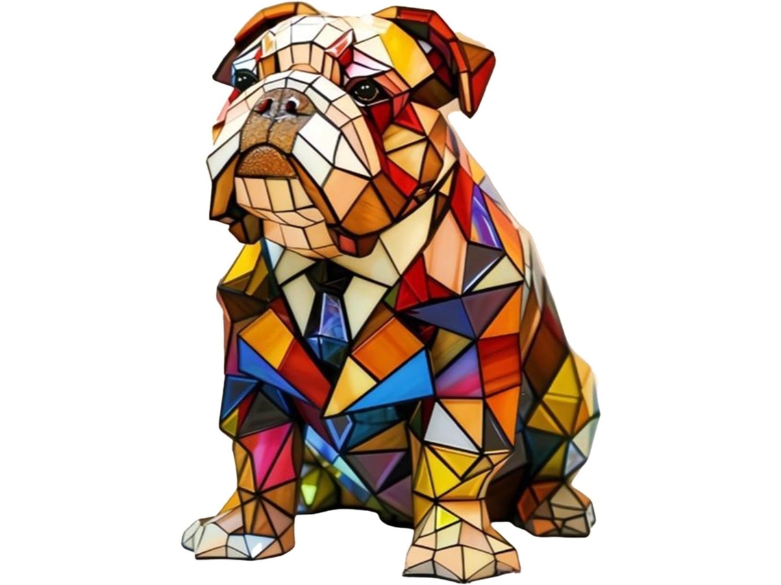 Luminária De Mesa Led Genérica Com Tema Canino E Arte Cachorro