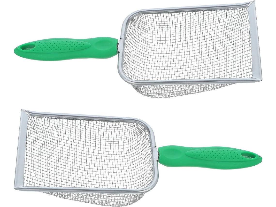 Peneira De Compostagem De 2 Peças Para Peneirar Areia E Terra, Resistente, Em Aço Para Jardinagem.