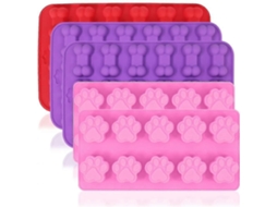 Conjunto de 5 formas de silicone para assar biscoitos caninos - Mxbc