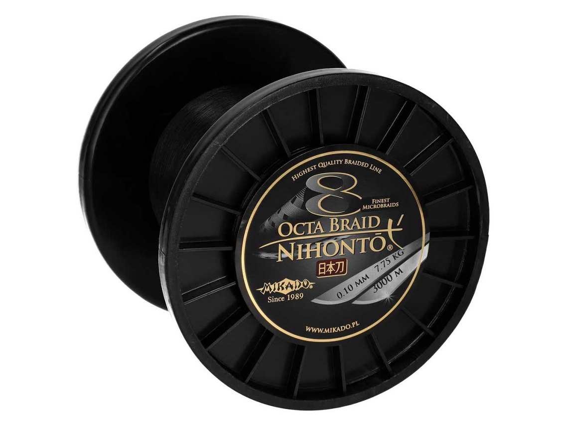 Linha Trançada Nihonto Octa 2100 M Preto 0.100 Mmmikado