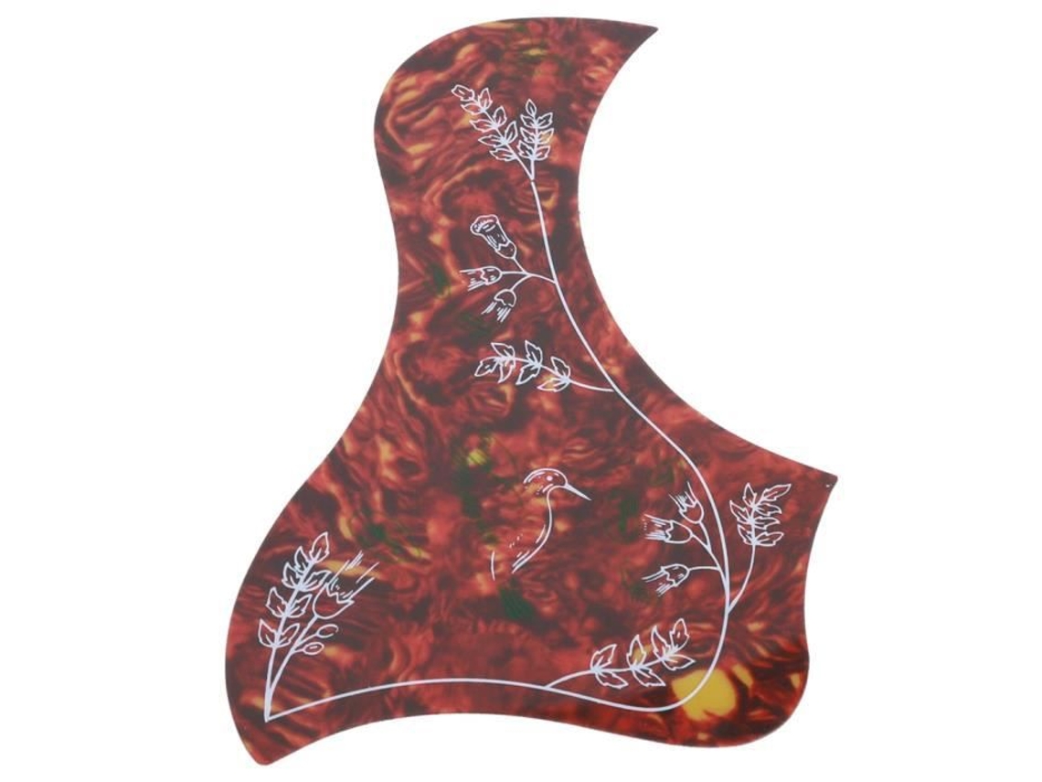 Pickguard de Guitarra Adesivo Autoadesivo Pickguard de Guitarra Adesivo Flor e Acessórios para Proteção de Pássaros