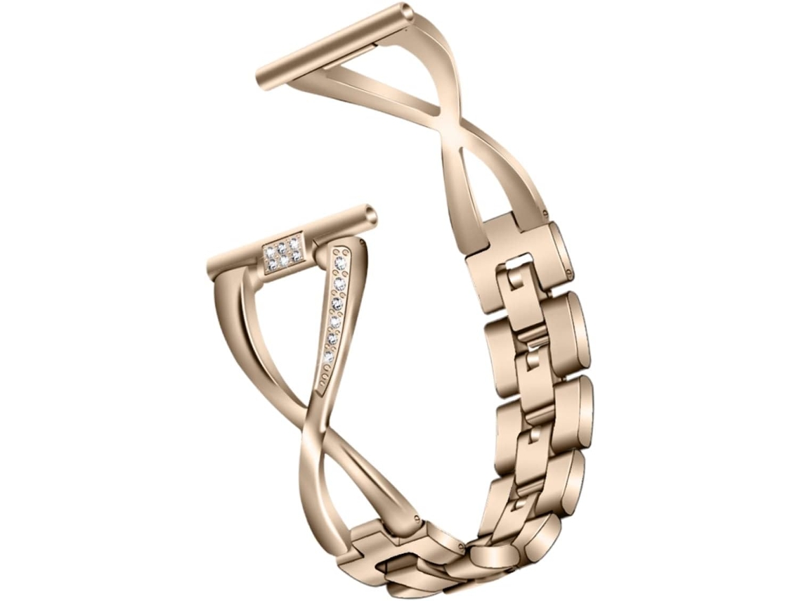Pulseira De Metal Substituição Para Smartwatch Feminino, 20 Mm, Em