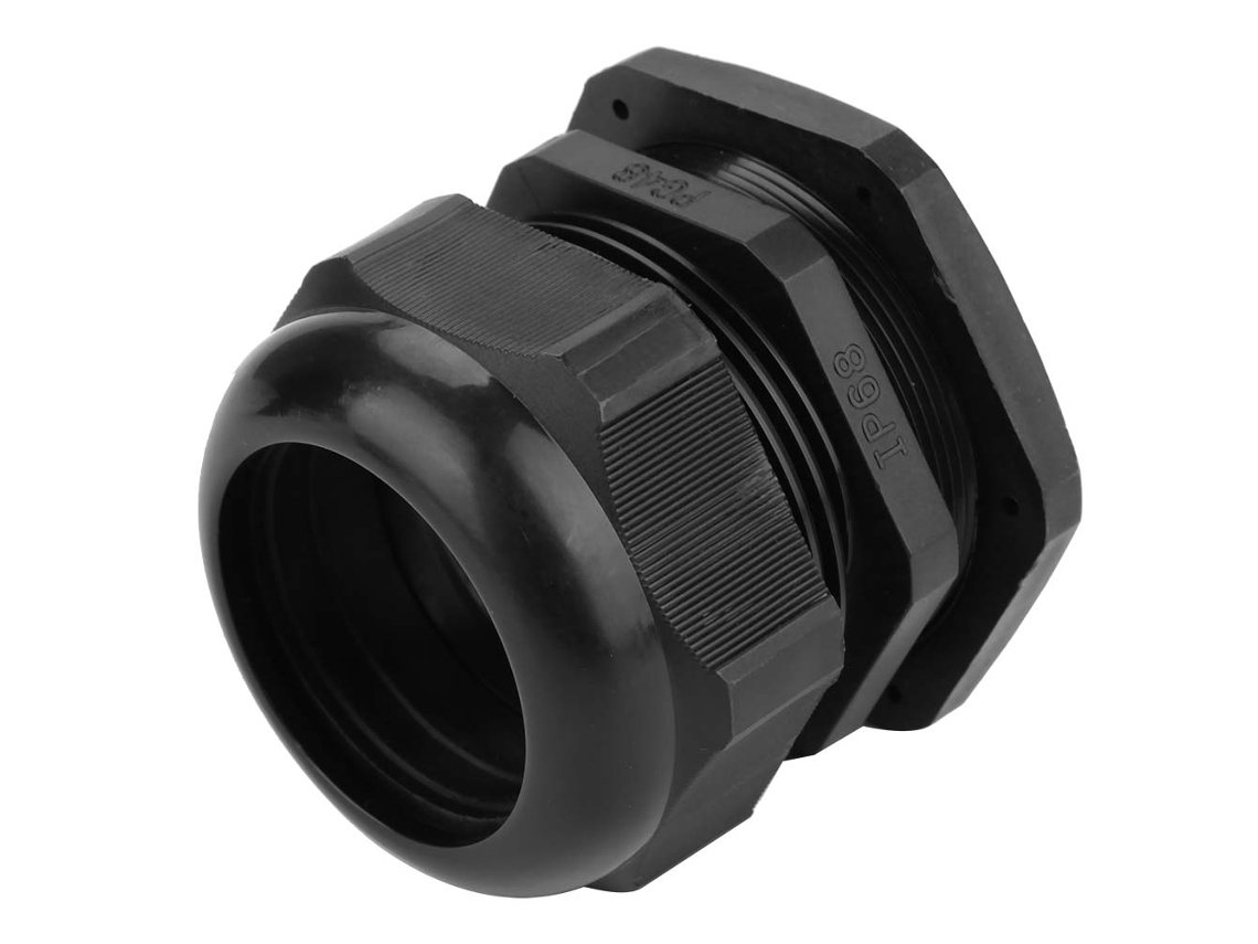 Laxiscreed Rebel Nylon Gland De Cabo Impermeável Ip68 Para Fiação, Cor Preta