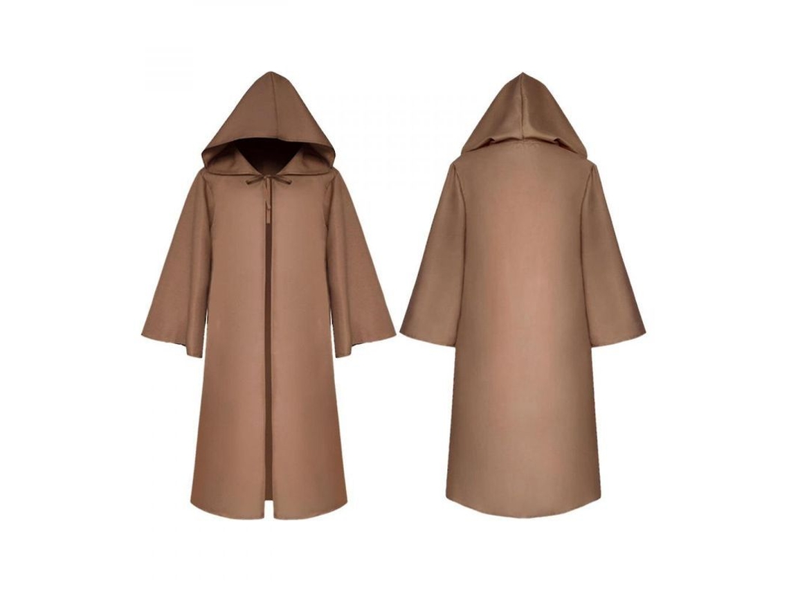 2026 capa com Capuz para Crianças Unisex Fantasia Medieval Gótica Halloween Festa Cosplay L Café