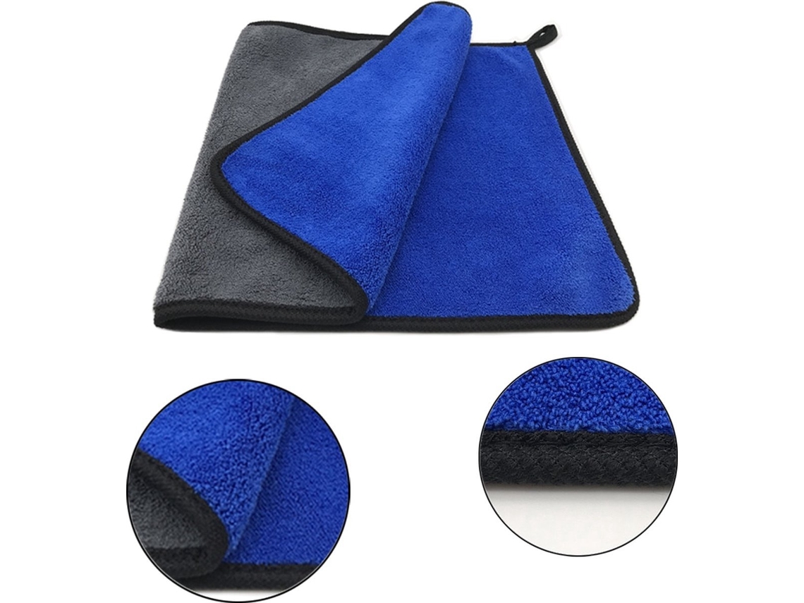 Panos De Limpeza Em Microfibra, 10 Unidades, Para Carro, Preto, Azul