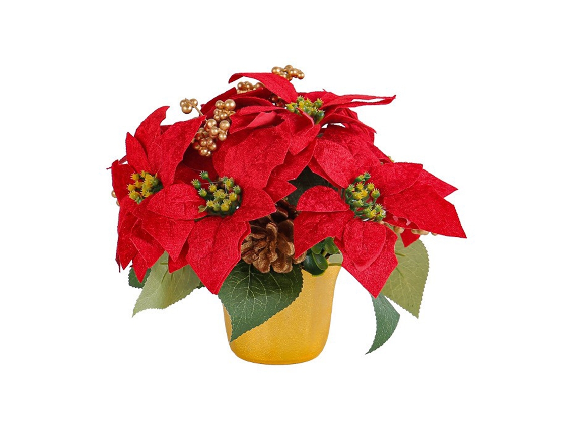 Vaso de Plástico para Plantas com 7 Cabeças, Guirlanda Natal, Decorativo LAXISCREED