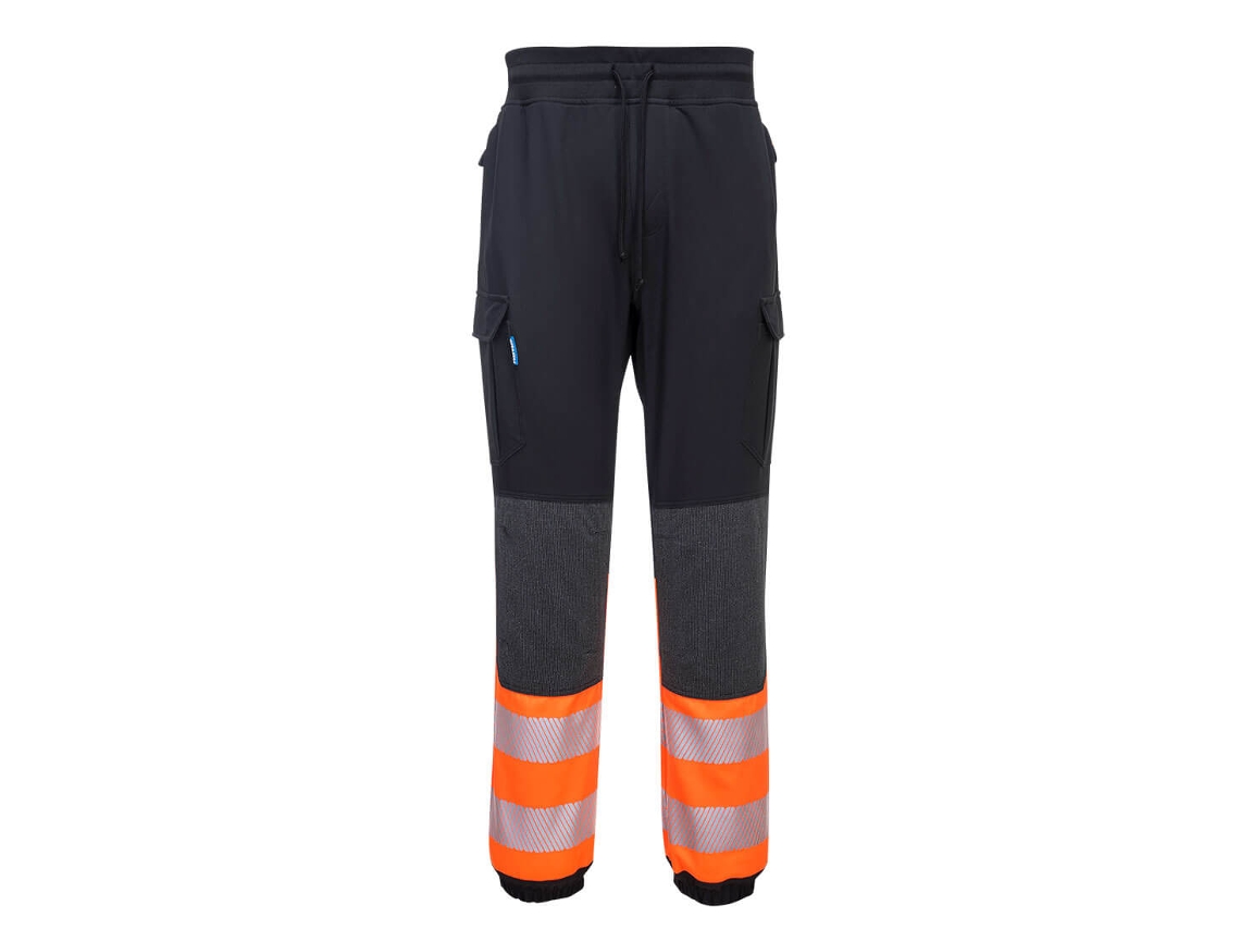 Jogger De Alta Visibilidade Pw33 Flexi - Segurança E Conforto Preto Laranja / S