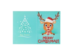 Cartão De Natal Com Pintura De Strass Diy Hk007