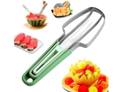 Kit 3 En 1 De Acero Inoxidable Para Cortar Sandía (verde)