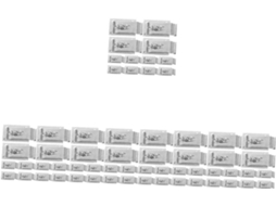 Conjunto De 60 Peças De Clipes De Suporte Para Pia De Banheiro, Acessórios De Instalação, Clipes De Gokoco