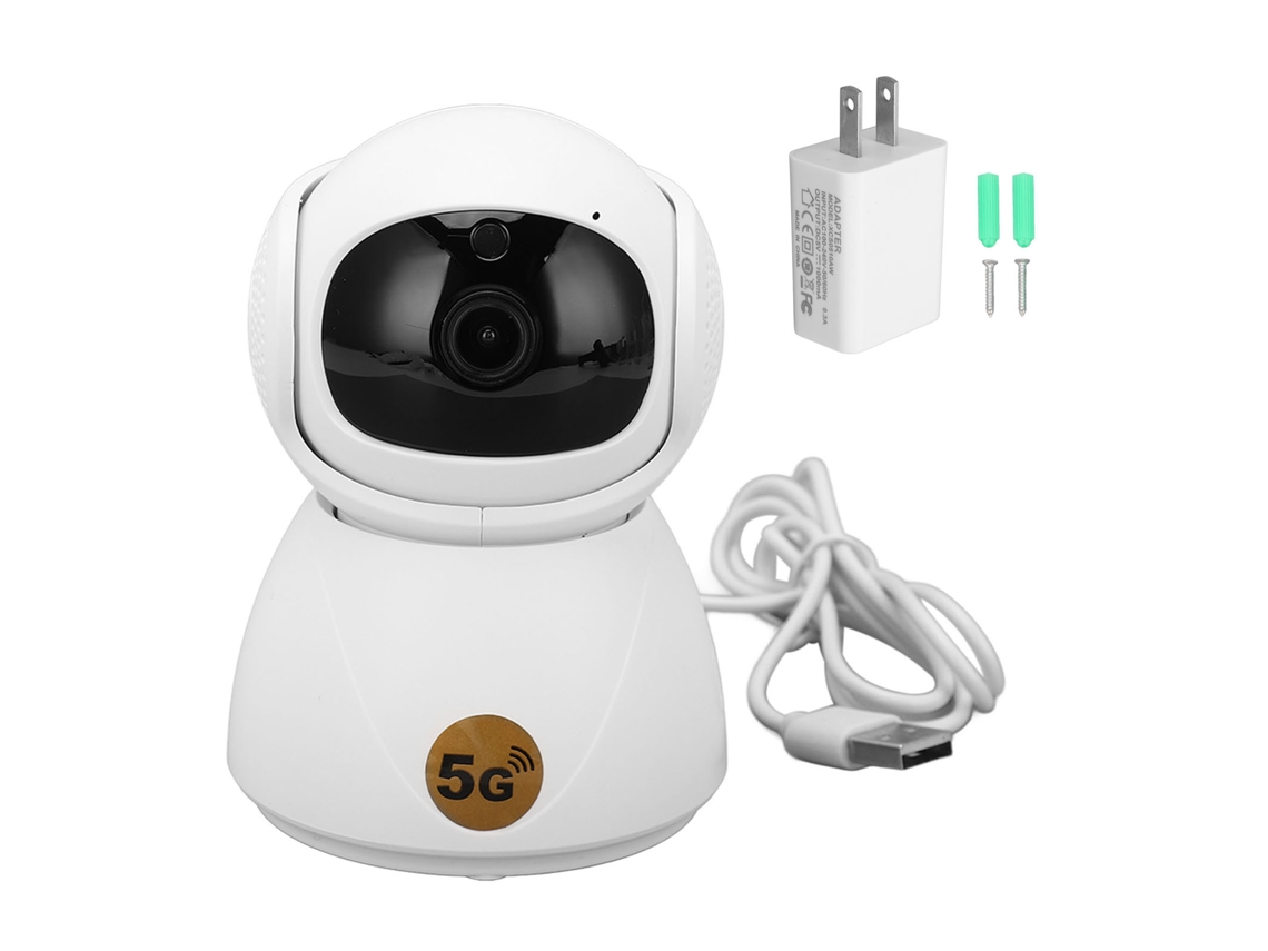 YURU câmera de Vigilância 5G 3MP HD, Wi-Fi Dual Band, Visão Noturna 20m, Intercomunicação