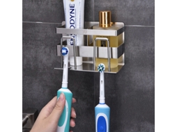 Suporte de parede em aço inox com acabamento cromado AQUAFORGE
