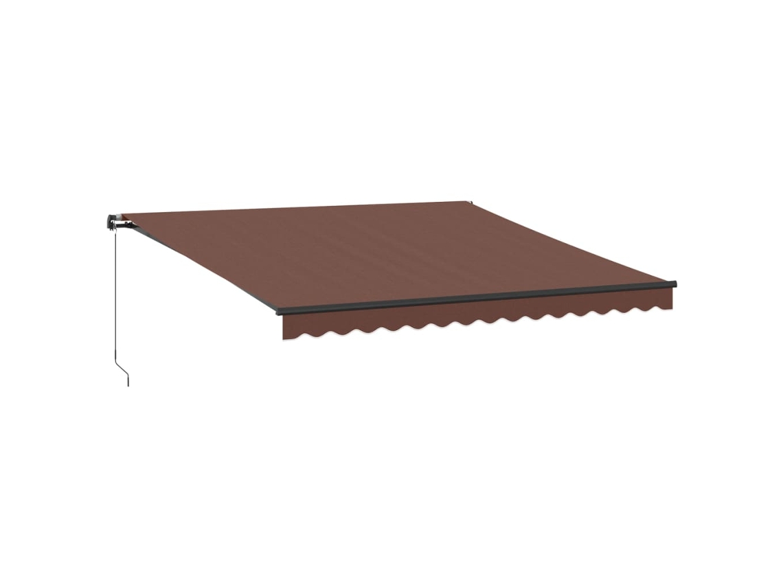 Retractable Awning, Retractable Awnings Vidaxl Marrom Tecido (400 X 350 Cm)