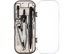 Kit De Desenho Profissional Para Estudantes, Régua E Transferidor De Metal, Leve E Versátil Para Decoração Escolar