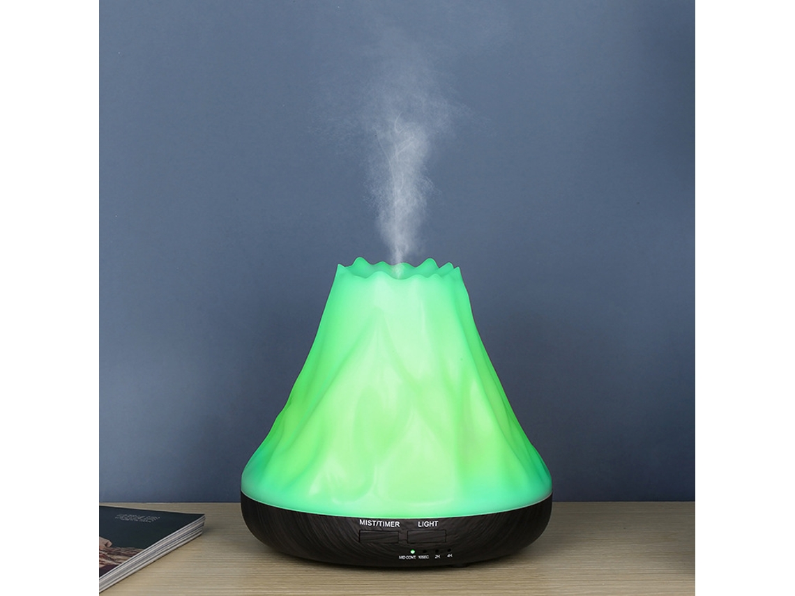 Máquina De Aromaterapia Neve Montanha Cor De Madeira Escura*