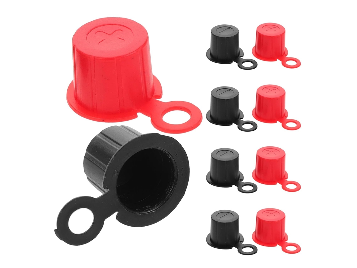 Conjunto De 5 Pares De Capas Isolantes De Plástico Para Terminais De Bateria De Carros.
