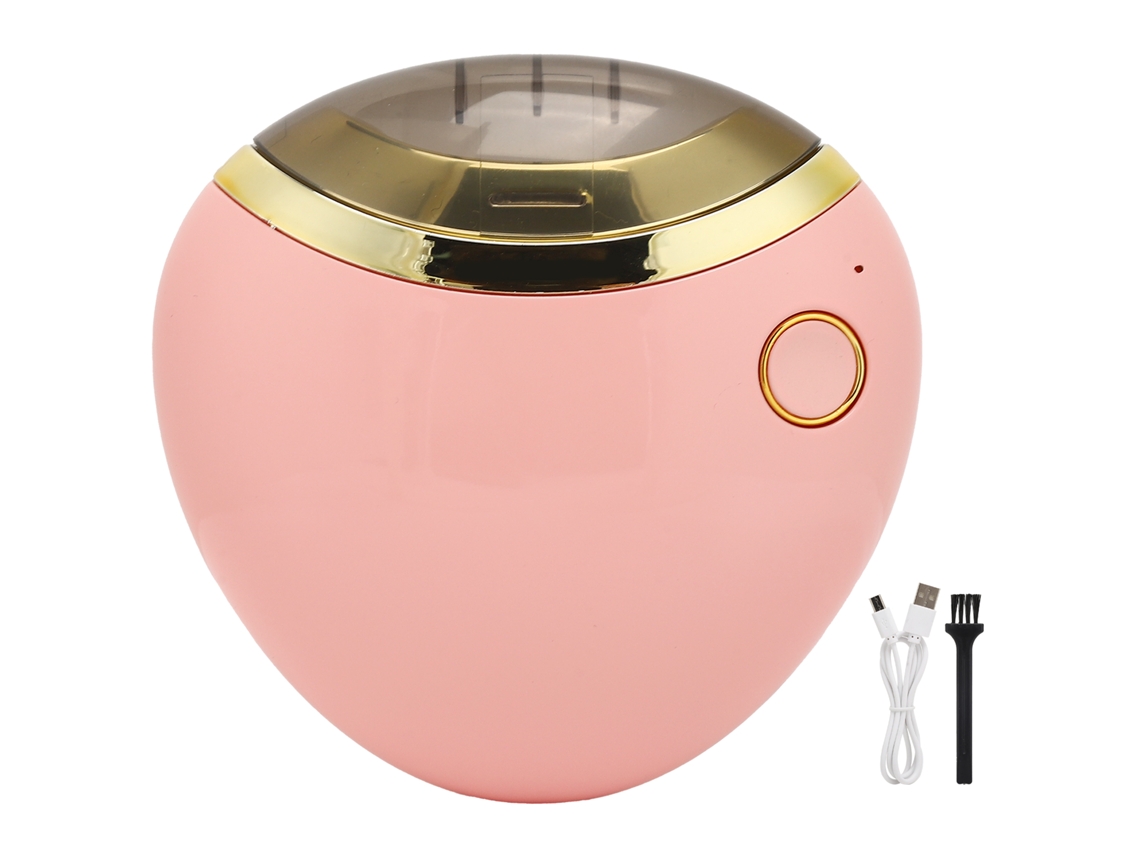 Corta unha Elétrico 3em1 Recarregável Usb com Polidor Automático para Unhas Rosa | S/MARCA