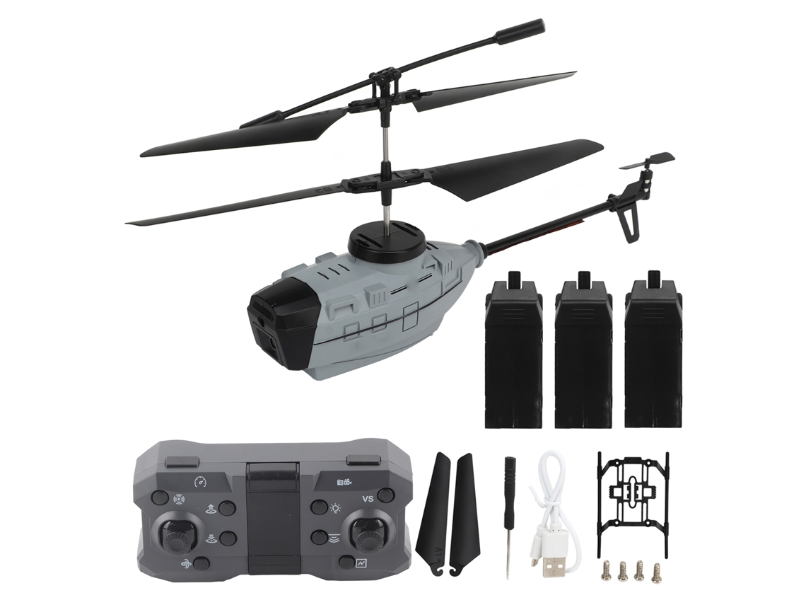 Helicóptero com Câmeras 4k para Meninos e Adultos Cinza S/MARCA