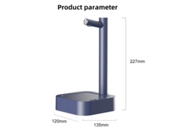 Aoresac Dispensador Inteligente de Água para Mesa 5 Galões Bateria 1800mah Portátil Usb