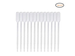 100 pipetas de plástico desechables para transferir líquidos Sunflare