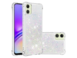 Capa Traseira De Tpu Com Glitter E Areia Movediça À Prova De Choque Para Samsung Galaxy A07 4g Com Corações A Laser