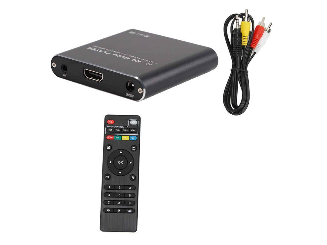 Aetheria reprodutor de Mídia Streaming Hd 4k Mini com Hdmi Usb Cartões de Memória Plugue Eu