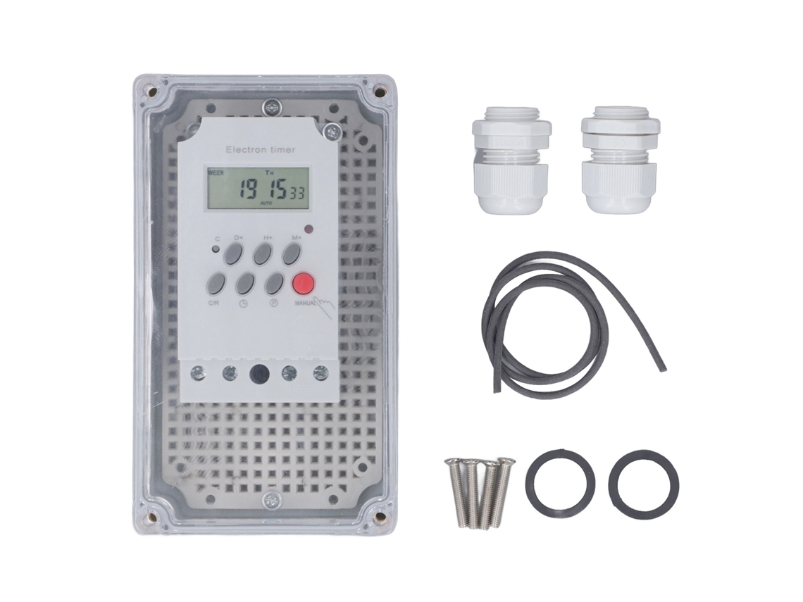 Temporizador Digital À Prova D'água para Bomba de Piscina Programável 220v Controle de Tempo
