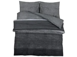 Duvet Cover Set, Duvet Cover Sets Vidaxl Cinzeto Algodão (260 X 240 Cm + 65 X 65 Cm)