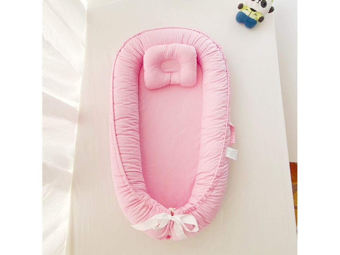 Ninho De Bebé Eifson- Com Almofada Moldadora De Cabeça 85*50*12cm - Rosa