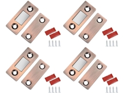 Kit De 4 Fechos Magnéticos Para Portas Armários, Cômodas,