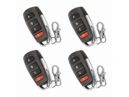 Conjunto de 4 Controles Remotos Universais para Portas de Garagem, com Chaveiros de Substituição para Acesso a Portões e Portas. TAISHENGDA
